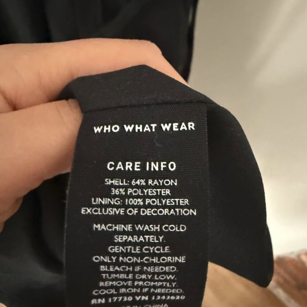 Who What Wear Black Ruffle-Sleeve Maxi Dress - Picture 2 of 5
